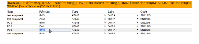 Mootools Datagrid