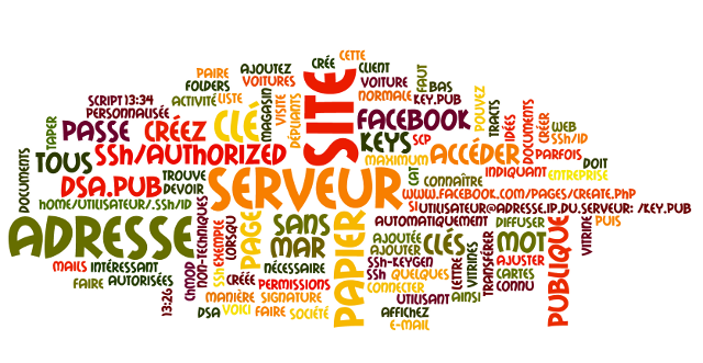 Nuage de mots généré par Wordle